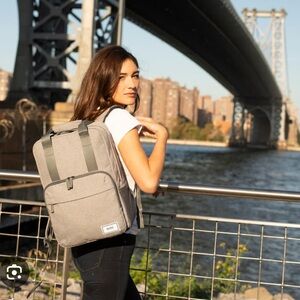 Solo New York Claim 15.6 Laptop Backpack. Heather Gray. Used once.